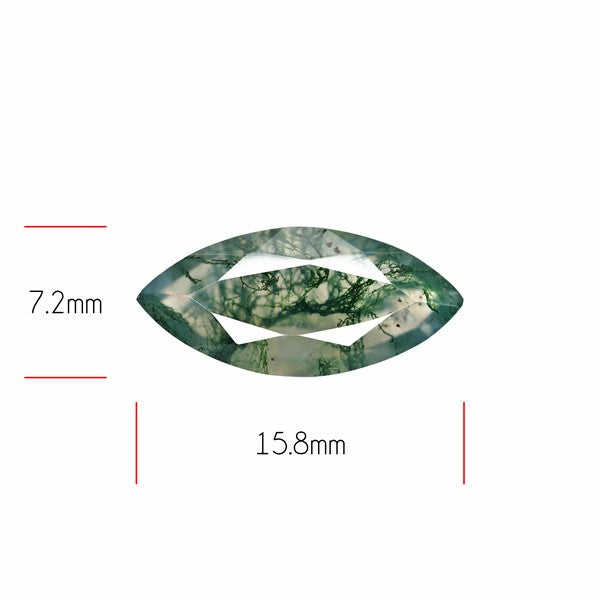 Faceted Moss Agate