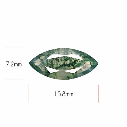 Faceted Moss Agate