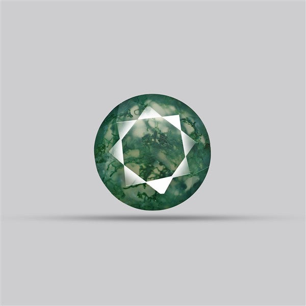 Faceted Moss Agate