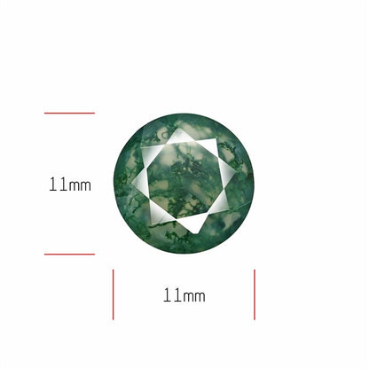 Faceted Moss Agate