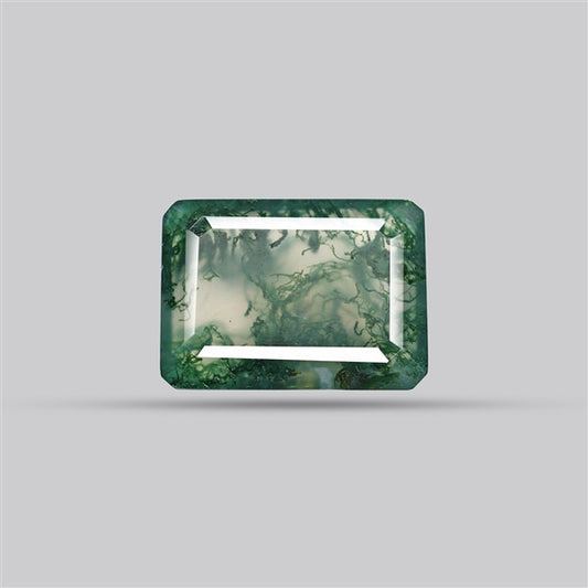 Faceted Moss Agate