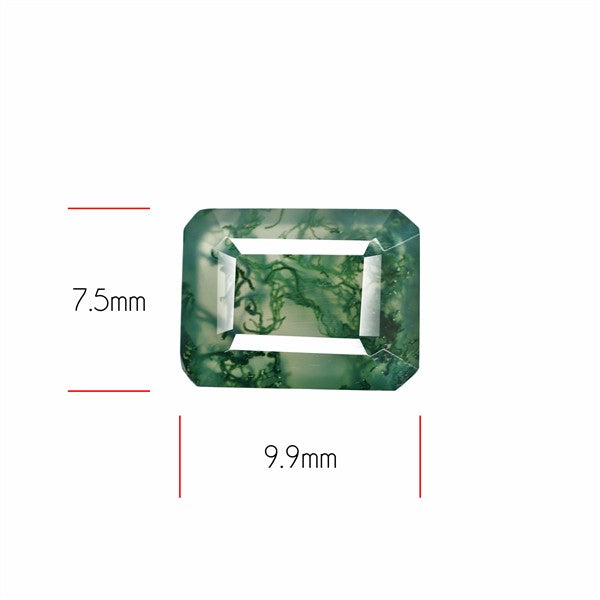 Faceted Moss Agate