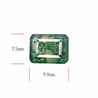 Faceted Moss Agate