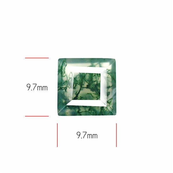 Faceted Moss Agate