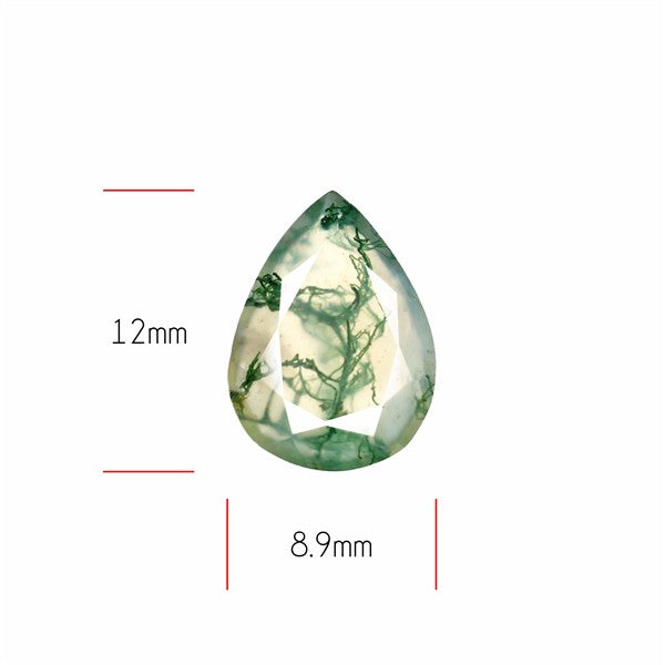 Faceted Moss Agate