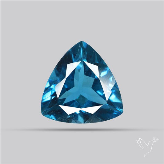 AAA London Blue Topaz Faceted Fine Gemstone