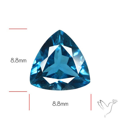 AAA London Blue Topaz Faceted Fine Gemstone