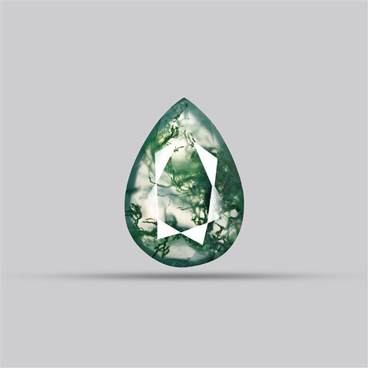 Faceted Moss Agate