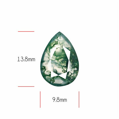 Faceted Moss Agate