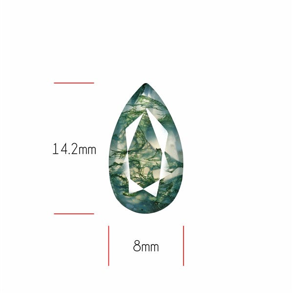 Faceted Moss Agate