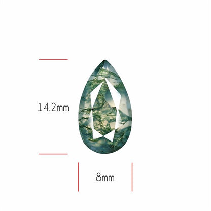 Faceted Moss Agate