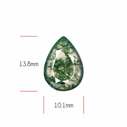 Faceted Moss Agate