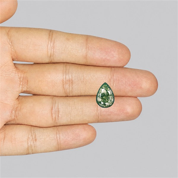 Faceted Moss Agate