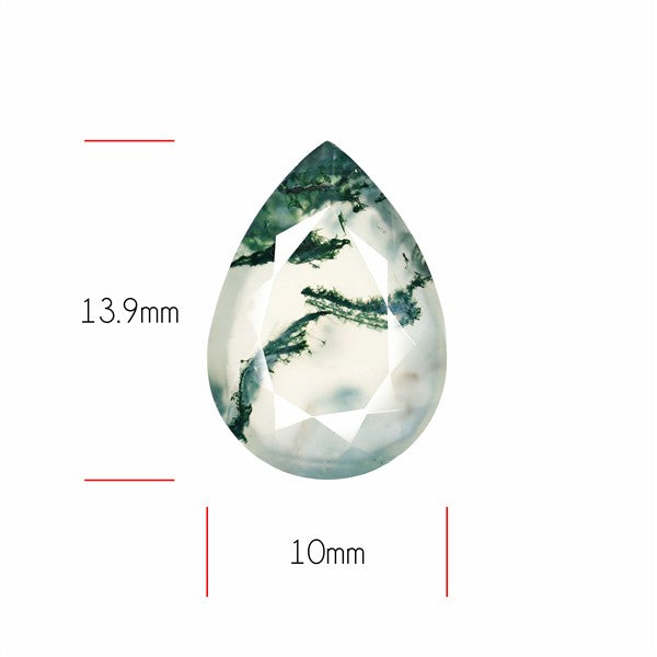 Faceted Moss Agate