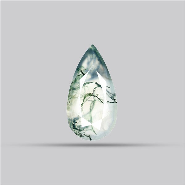 Faceted Moss Agate