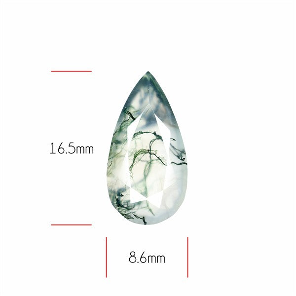 Faceted Moss Agate