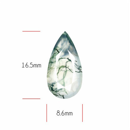 Faceted Moss Agate