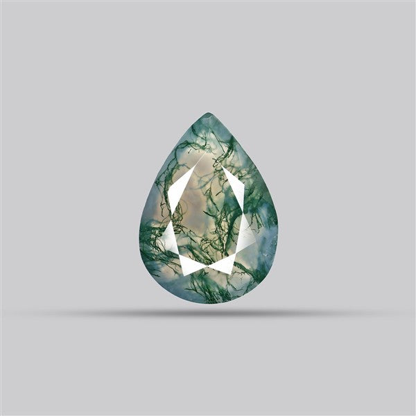 Faceted Moss Agate