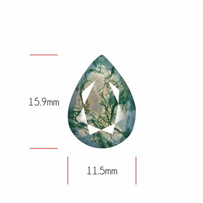 Faceted Moss Agate