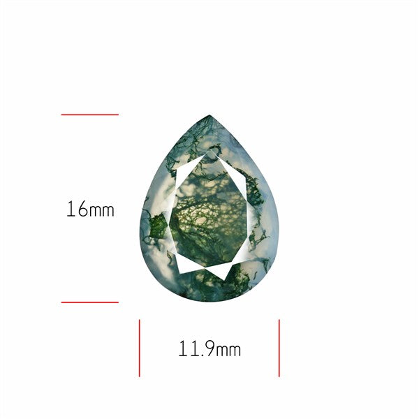 Faceted Moss Agate