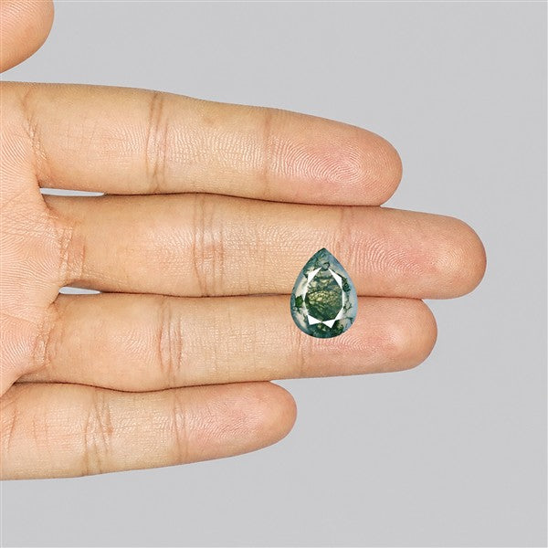 Faceted Moss Agate