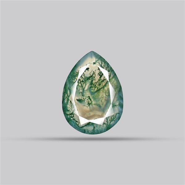 Faceted Moss Agate
