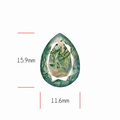 Faceted Moss Agate