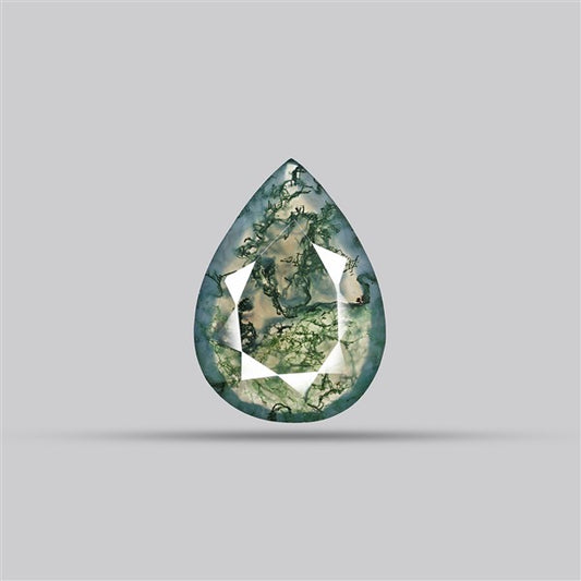 Faceted Moss Agate