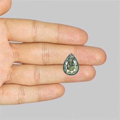 Faceted Moss Agate