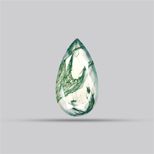 Faceted Moss Agate