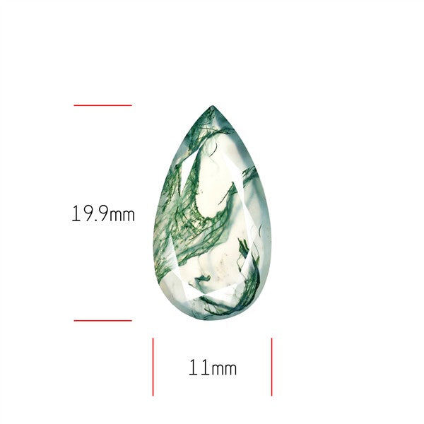 Faceted Moss Agate