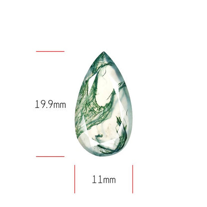 Faceted Moss Agate