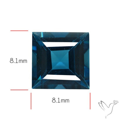 AAA London Blue Topaz Faceted Fine Gemstone