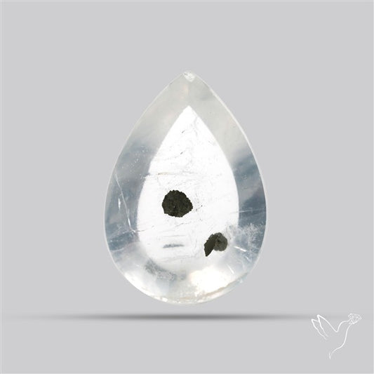 Rare Pyrite Included Quartz Cabochon