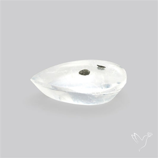 Rare Pyrite Included Quartz Cabochon