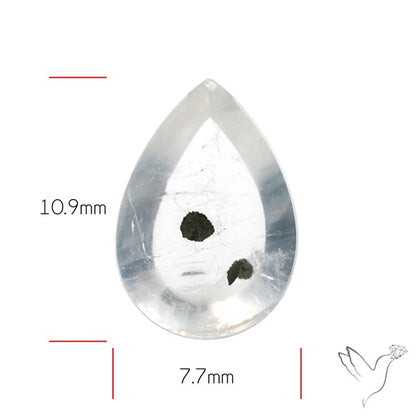 Rare Pyrite Included Quartz Cabochon
