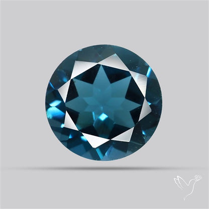 AAA London Blue Topaz Faceted Fine Gemstone