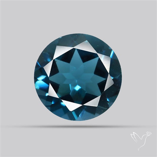 AAA London Blue Topaz Faceted Fine Gemstone