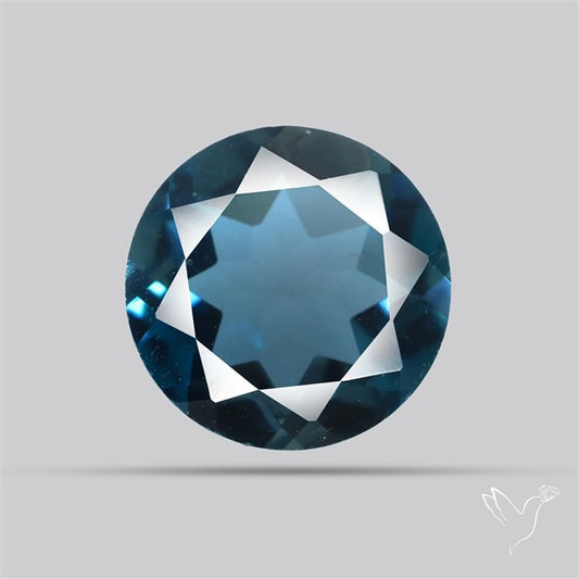 AAA London Blue Topaz Faceted Fine Gemstone