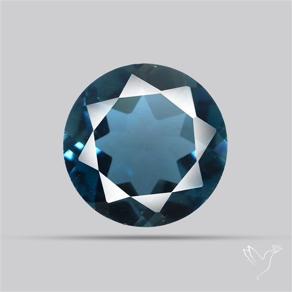 AAA London Blue Topaz Faceted Fine Gemstone