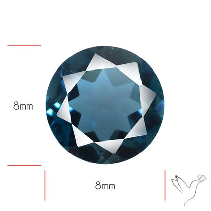 AAA London Blue Topaz Faceted Fine Gemstone