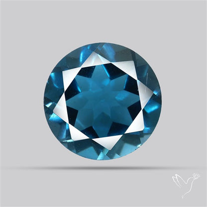 AAA London Blue Topaz Faceted Fine Gemstone