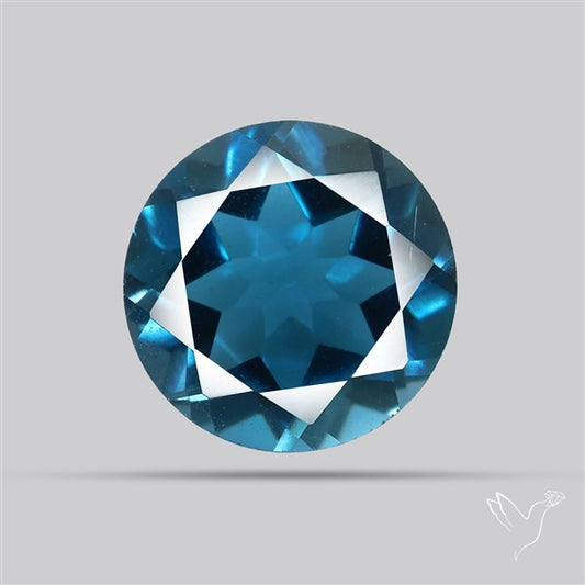 AAA London Blue Topaz Faceted Fine Gemstone