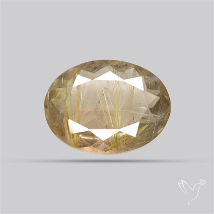Faceted Golden Rutilated Quartz