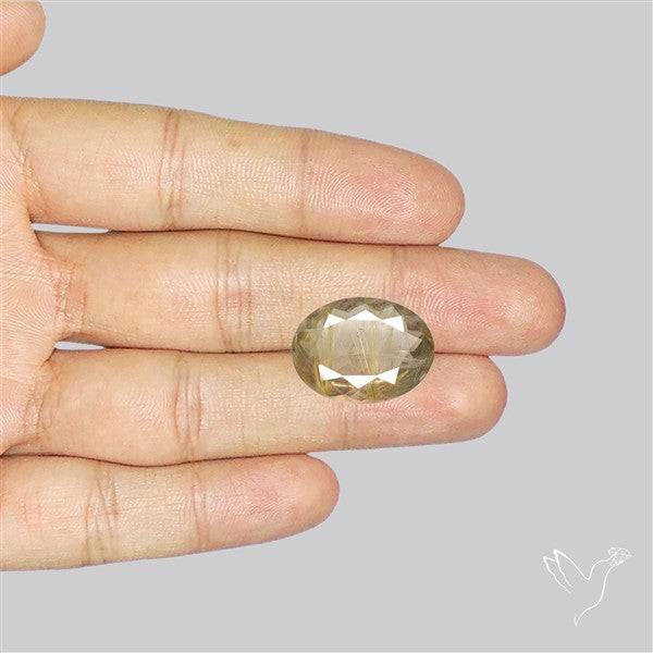 Faceted Golden Rutilated Quartz