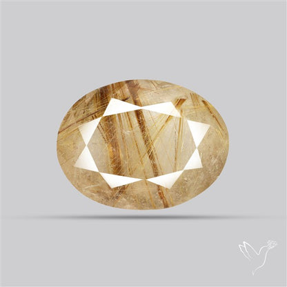 Faceted Golden Rutilated Quartz