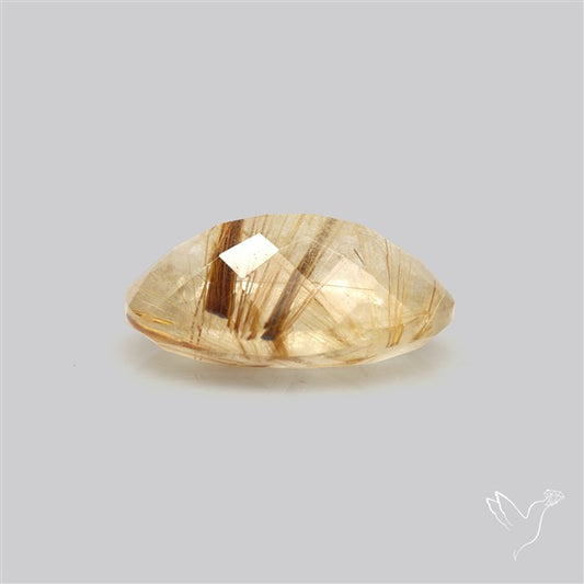 Faceted Golden Rutilated Quartz