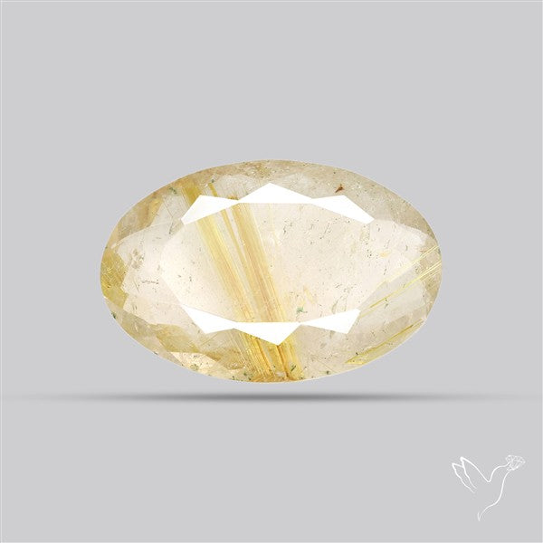 Faceted Golden Rutilated Quartz