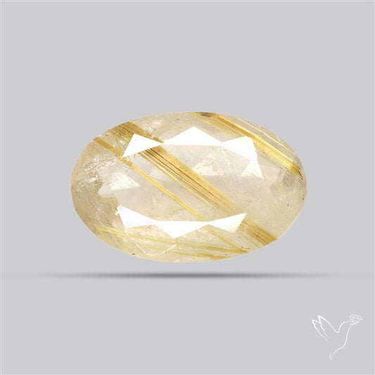 Faceted Golden Rutilated Quartz