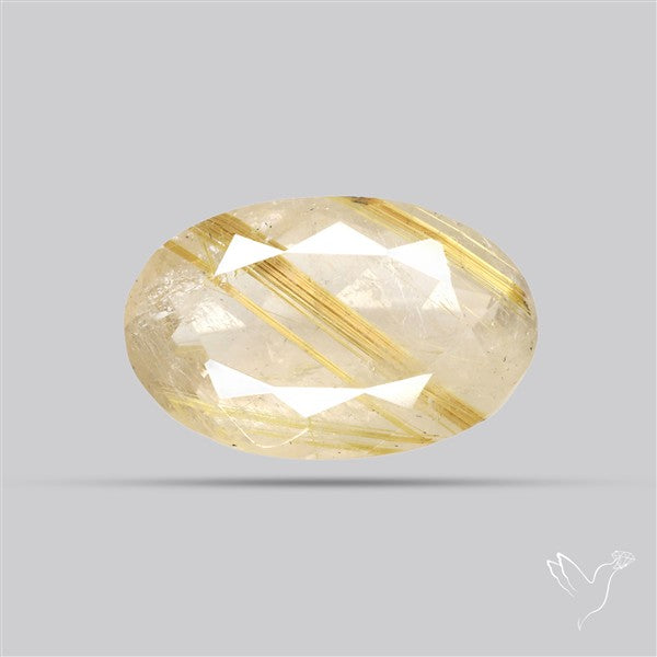 Faceted Golden Rutilated Quartz
